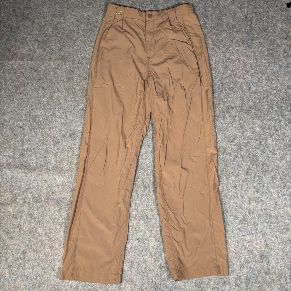 Vintage EMS Hiking Pants‎ Womens Medium Tan Nylon Straight Leg Outdoor Trail